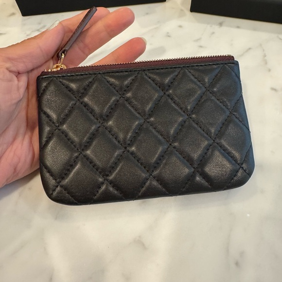 Copy Chanel Black Quilted Leather Coin Pouch - Picture 5 of 7